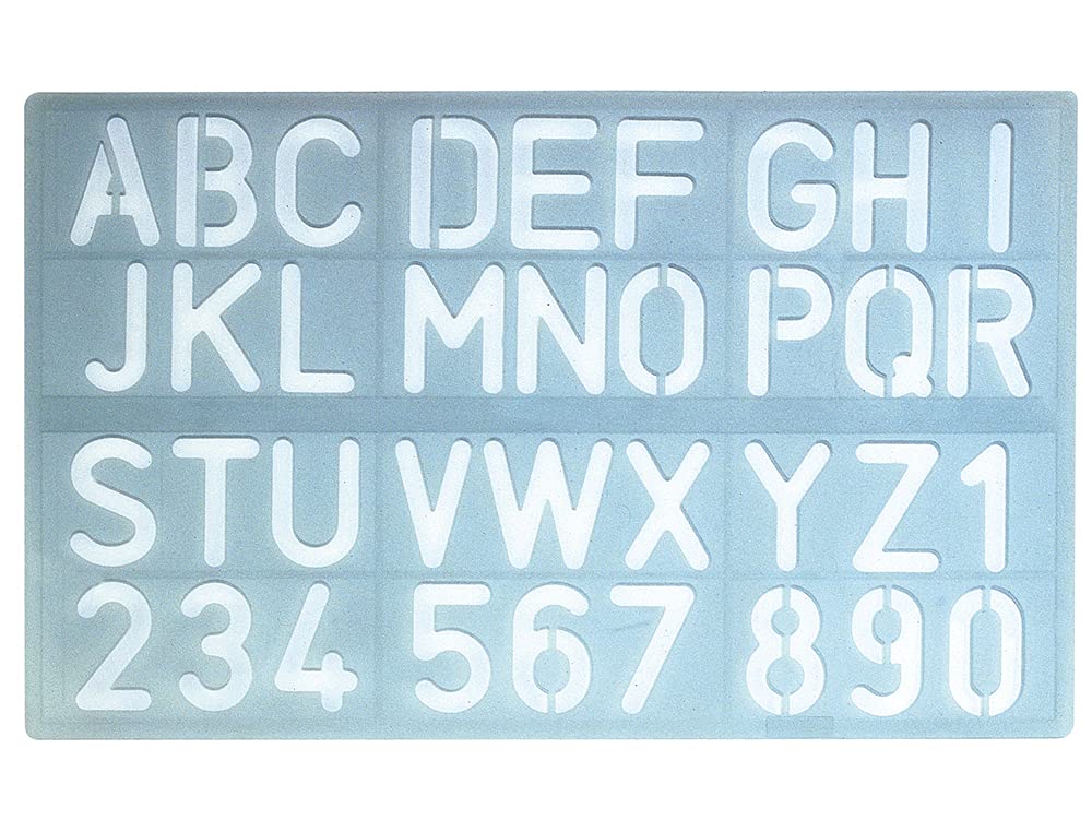 CSP P-1600 Letters and Numbers Template 30 mm