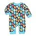 Monsters Inc Baby Boys Coverall Romper (6-9 Months, Monsters Blue)