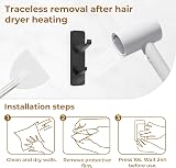 susswiff Wall Hooks Stick On Heavy Duty 6KG Self Adhesive 4 Pack Black view 5