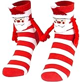 Evankin Christmas Socks Warm Cozy Soft Holding Hands Funny Magnetic Winter for Xmas Nightmare Before Santa Gifts