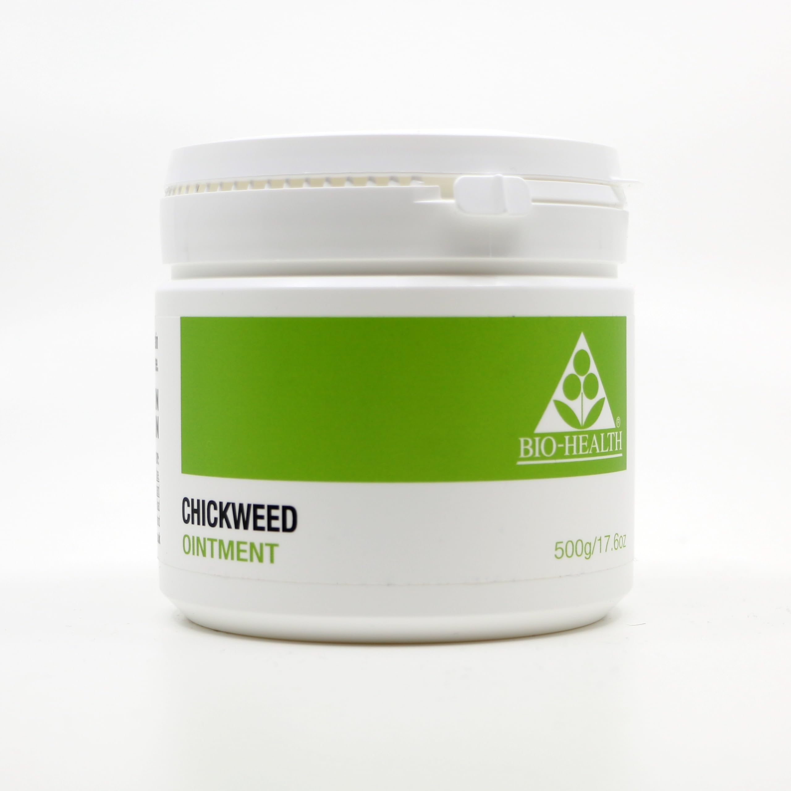 Bio-Health Chickweed Body Ointment, Relief for Dry, Flaky and Itchy Skin, Light and Creamy Emollient for Dry Skin, Cruelty Free Moisturiser with Sweet Almond and Shea Butter Base 500g