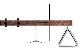 TreeWorks Chimes TRE53 Made in USA Triangle Mount with Finger Cymbal and Triangle Beater [Triangle Not Included] (VIDEO)