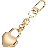 Ymapinc Heart Padlock Bag Charm,Cute Heart Purse Charm Gold Keychain Accessories for Women, Y2K Keychains for Women, Purse Lanyard Charms Keyring Girls Gift