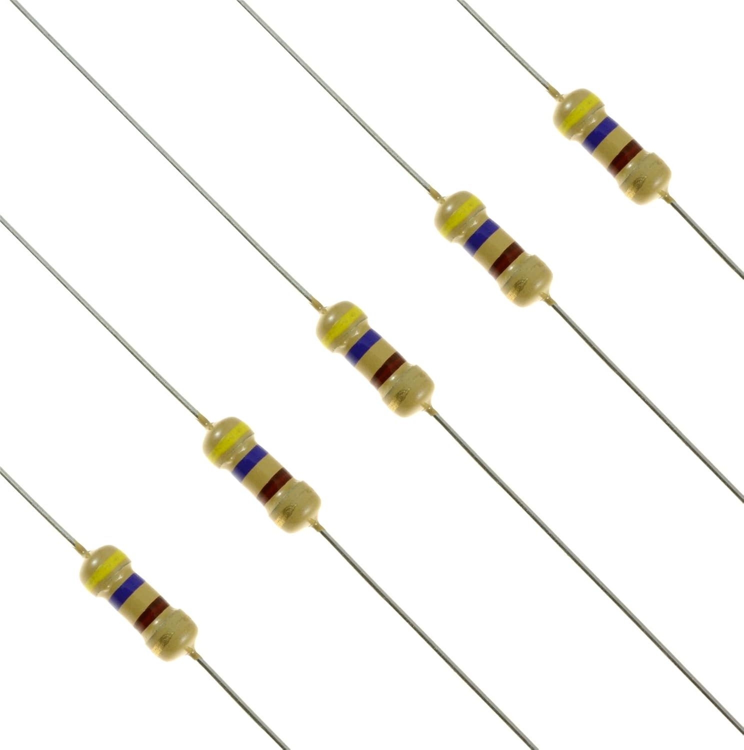 470 Ohm 1/8 Watt 5% Carbon Film Resistors – 100-Piece Lot (XICON 299-470-RC)