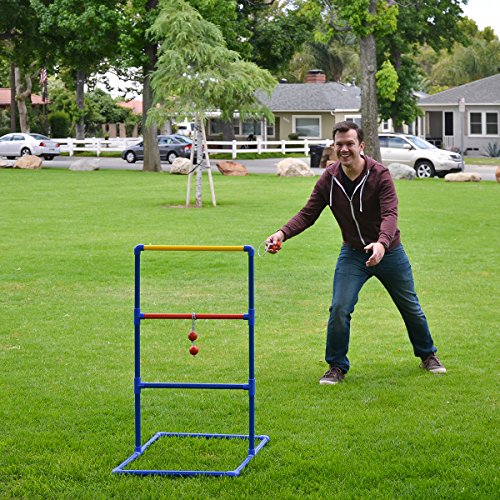 Sports Festival Metal Ladder Ball Game Set, Outdoor Ladder Golf with