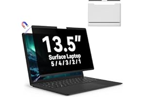 MAO YEYE Magnetic 13.5 Inch Surface Laptop Privacy Screen for Microsoft Surface Laptop 5/4/3/2/1, Removable Film Anti-Spy Filter Black Security Protector, Anti Glare Blue Light Shield Matte Screen Guard