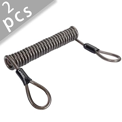 Uxcell Security Cable Braided Stainless Steel Coated Safety Wire Rope Double Loop Travel Luggage Bicycle Lock Cable Transparent 3 Ft X 3 16 5mm - View #7