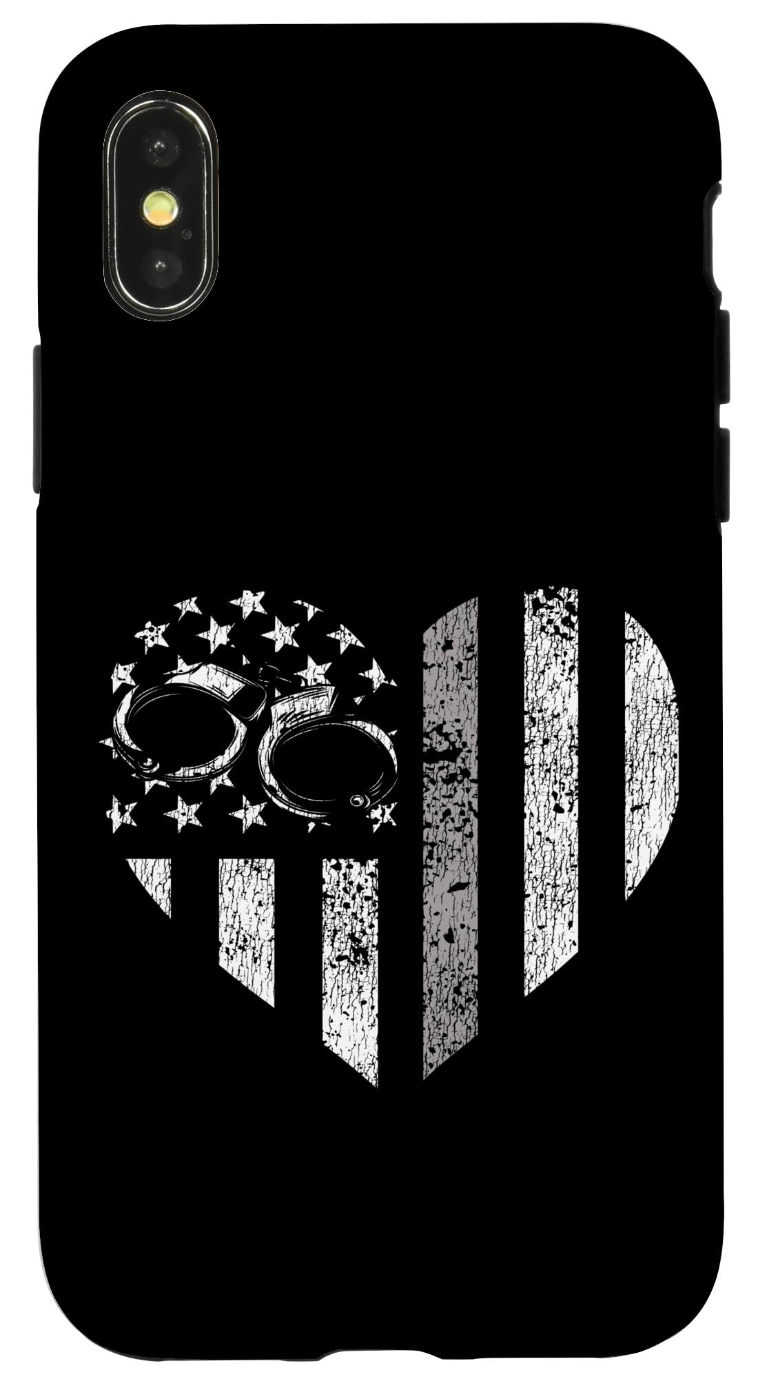 iPhone X/XS Correctional Officer Patriotic Heart Usa American Flag Case