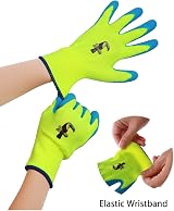 Donfri 3 Pairs Kids Gardening Gloves Size 6 Age 9-12 Natural Latex Waterproof view 6