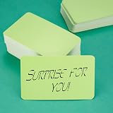 Tomoyuki 150 Pcs Green Blank Kraft Cards 3.46x2.04 inch Craft Notes view 3