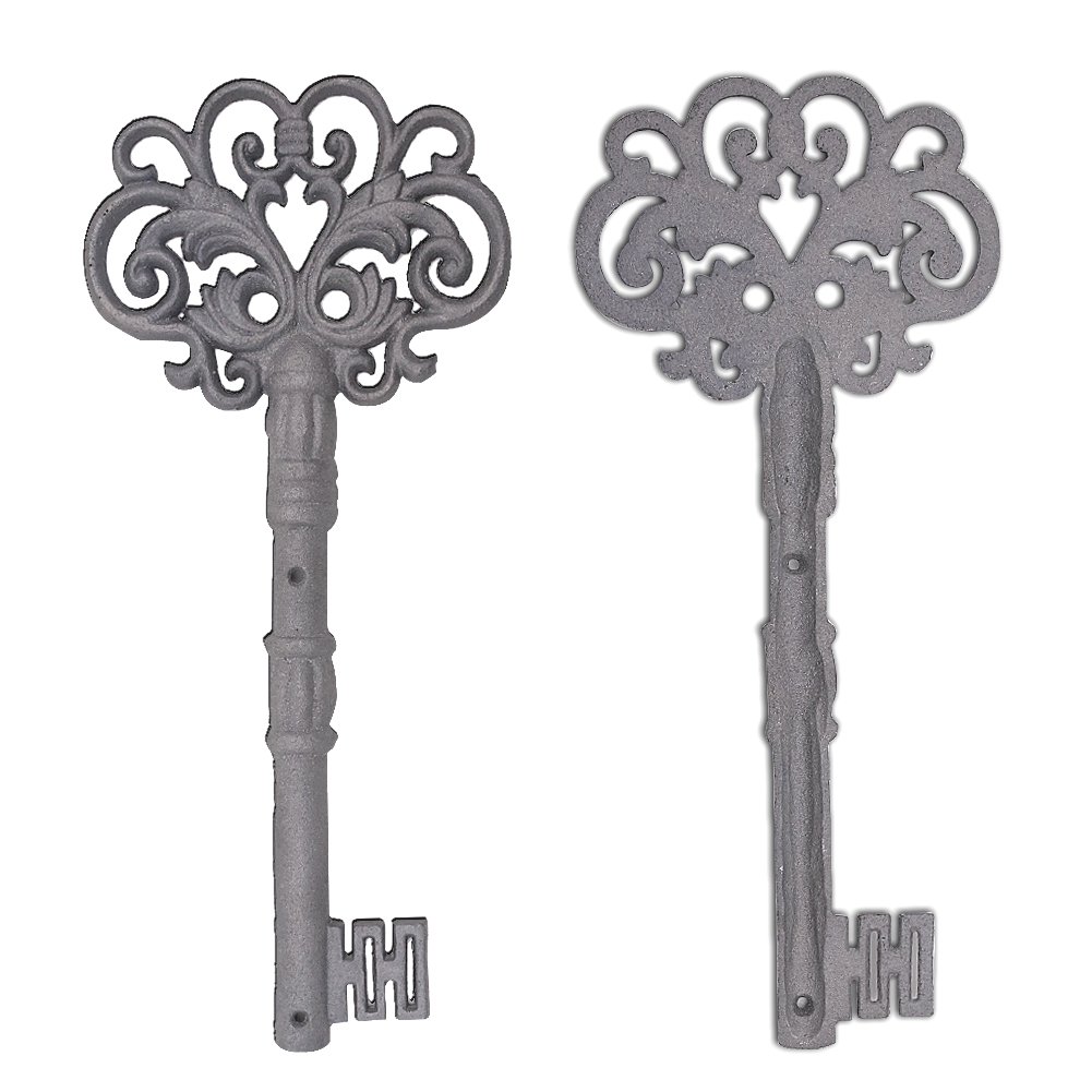 Large Iron Key, Skeleton Key Decorative Antique Style Decorative Wine Cellar Key Castle Key for Home Decor
