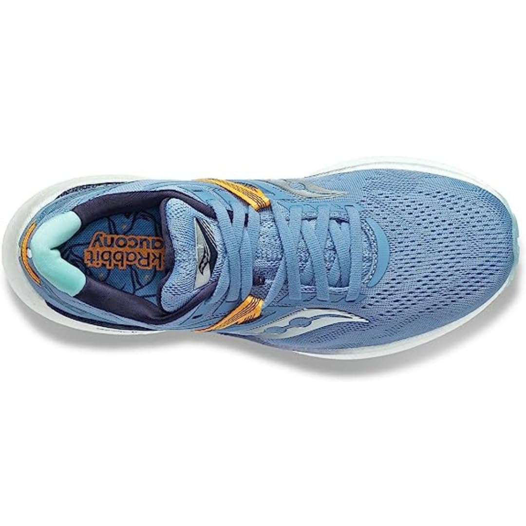 Saucony Women's Triumph 20 Sneaker, Light Blue, 6.5