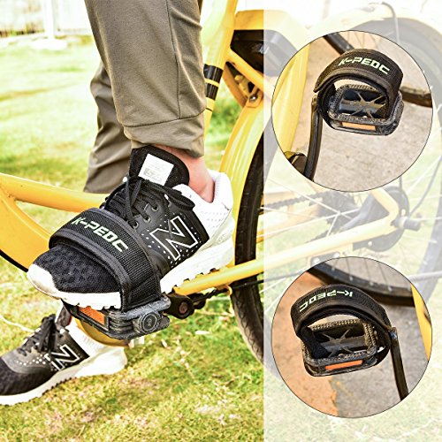 image for ZOSEN Bicycle Pedal Straps for Fixed Gear Mountain Bike Nylon Pedal St