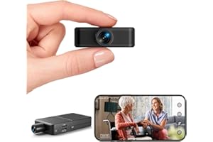 STENRITAL Mini Camera Wireless, 4K HD Nanny Cam, 10hr Continuous Recording WiFi Small Camera, FREE Cloud & SD Storage, No WiFi Needed Mini Camera, Motion Detection & Night Vision for Pet/Baby/Nanny Surveillance