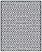 Green Decore Reversible Nirvana Outdoor Rug, Waterproof, Fade Resistant, Modern Large Floor Mats for Patios,Decks, Garden and Outdoors, Beach, Camping, Picnic - (Navy Blue/White, 8 X 10 ft)