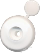 Truly PVC Supplies 10x White Polycarbonate Fixing Buttons 10mm Sheet Fixing view 2