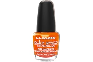 L.A. COLORS Color Craze Nail Polish, Tangerine CNP503