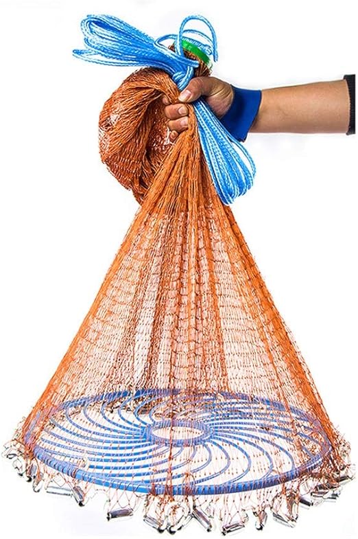 Fishing Cast Net, American Hand Throw Fish Nets Casting