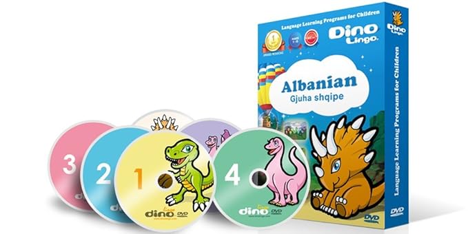 Albanian DVDs for children - Learn Albanian for kids DVD Set (6 DVDs)
