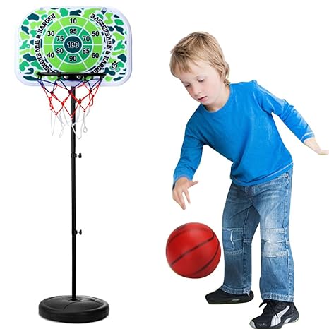LDB SHOP 73-170cm Kinder Einstellbare Basketballständer Basketballkorb Basketball-Backboard Ständer Hoop Set