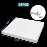 ASelected 12Pcs Styrofoam Blocks 30x30x2CM Polystyrene Craft Foam for DIY view 2