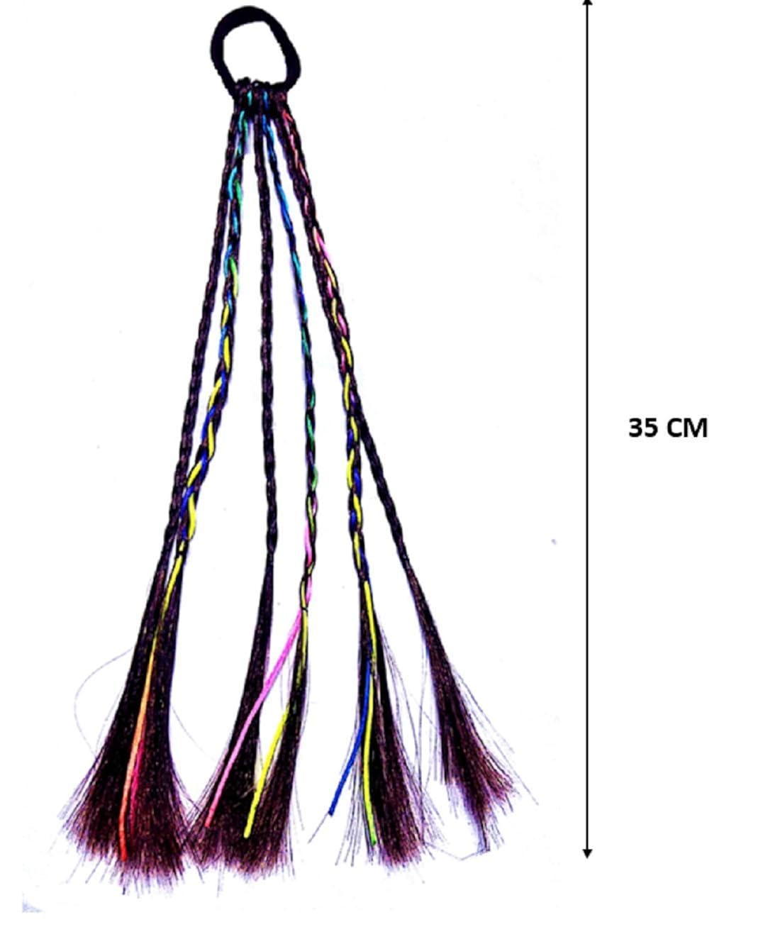 Proplady Brown Shade Multi Colored Braided Blonde Hair