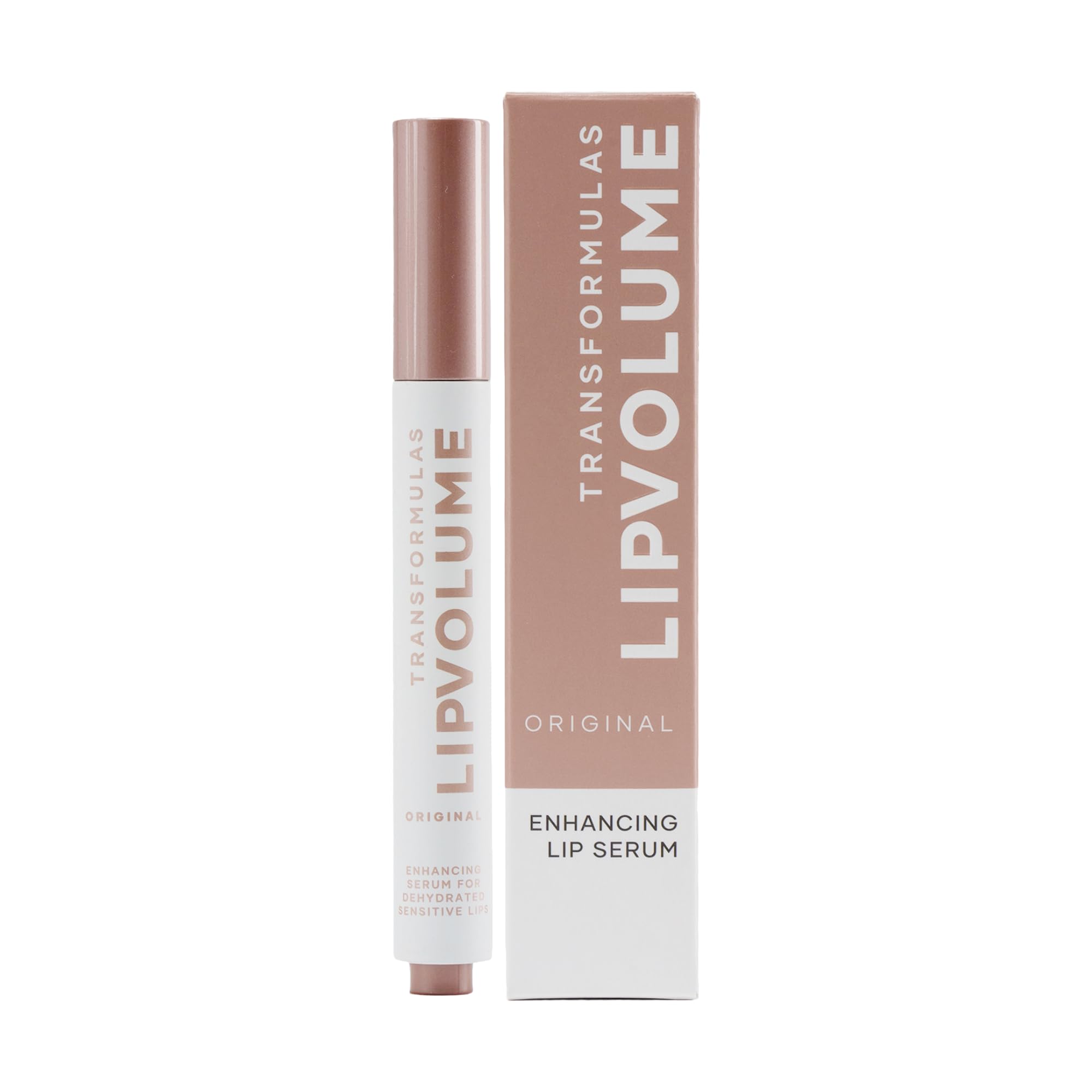 Transformulas Facefixers Lipvolume Original Lip Plumping Serum Peptide Collagen Boosting Lip Gloss for Instant Volume & Hydration Healthy 3D Effect No Sting Formula, Cruelty Free 3ml