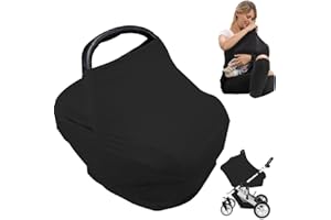 GYOTHRIG Nursing Cover for Baby Breastfeeding, Newborn Essentials Breathable Car Seat Covers up for Babies Boy Girl Infant Added Privacy for Carseat Canopy New Mom Must Haves Stuff Shower Gifts Registry Search