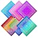 URATOT 12 Pack Novelty Gradient Cotton Bandanas Paisley Print Head Wrap Handkerchief, 2 Style (Mixed 12 Colors A, 12)