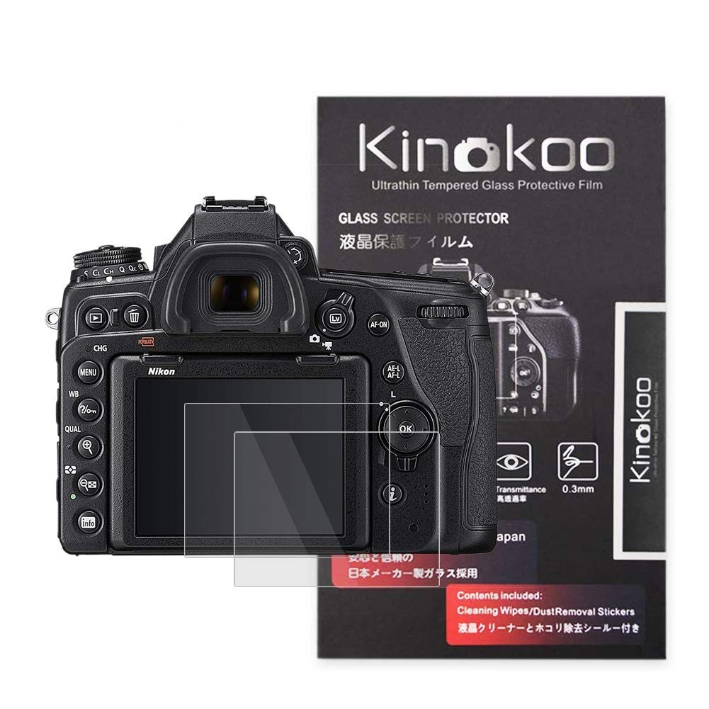 kinokoo Tempered Glass Film for Nikon D780 Crystal Clear Film Nikon D780 Screen Protector Bubble-free/Anti-scratch(2 pack) — image 1