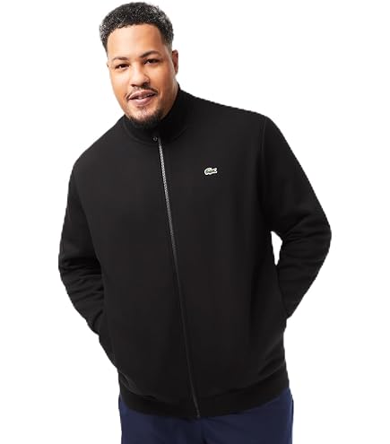 Amazon.com: Lacoste Men's Fashion Zipped Hoodie, Black, X-Small