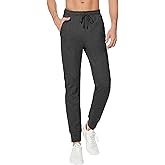 SEVEGO Men's 32"/34"/36"/38" Tall Inseam Lightweight Cotton Joggers Extra Long Sweatpants Athletic with Zipper Pockets