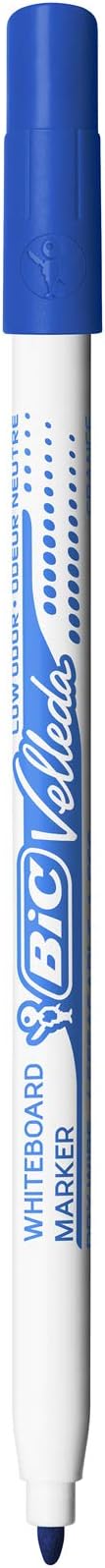 BIC Velleda Whiteboard Pens Fine Nib Assorted Colours Pack of 8 view 2