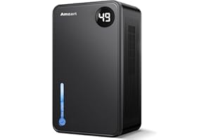 KEEPGLAD Dehumidifier (1000 sq.ft), 120 OZ Dehumidifiers for Home with Humidity Display, Dehumidifier with Drain Hose for Basement, Timer Setting Dehumidifier, Auto Shut Off Dehumidifier for Bedroom, Black