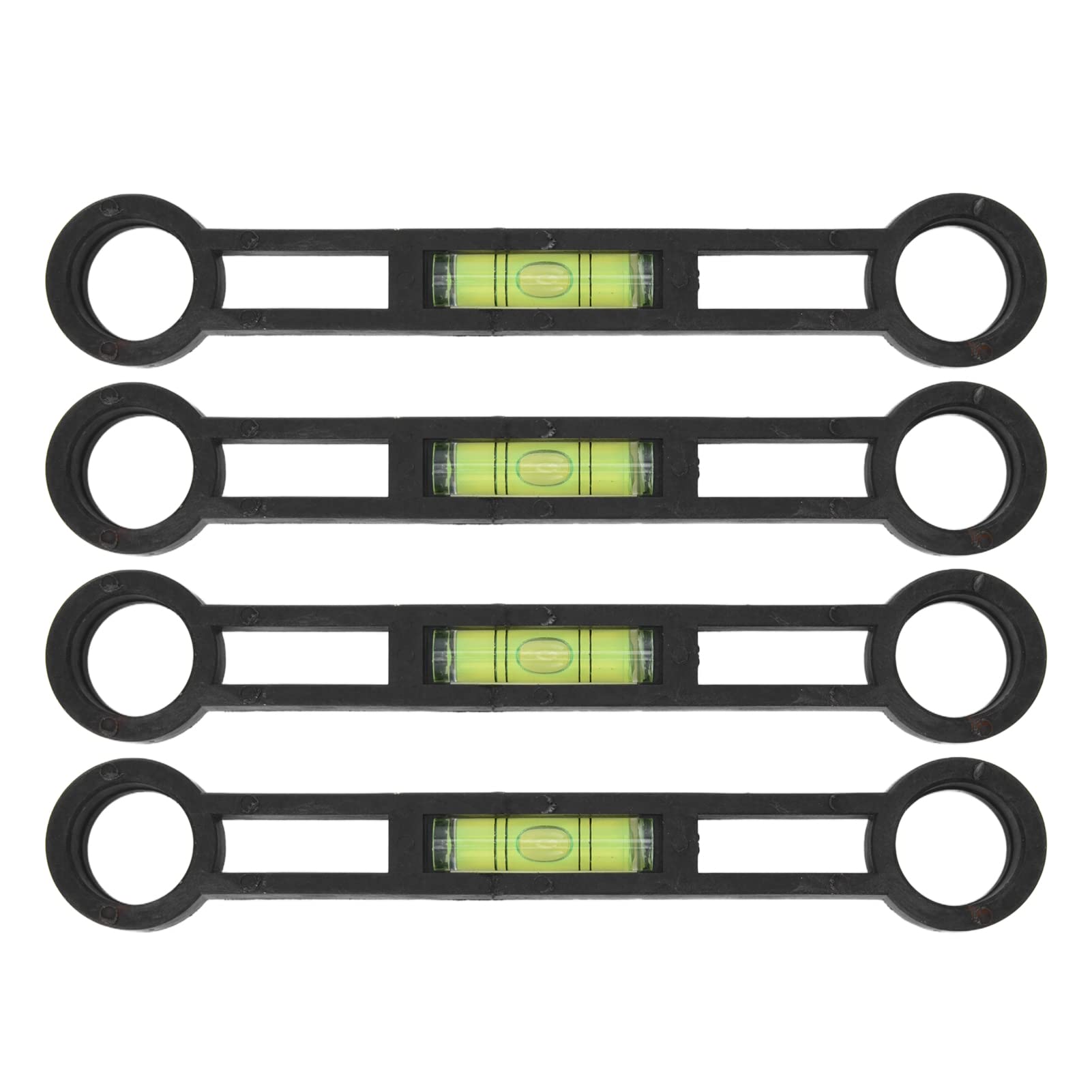 VIFERR Curved Foot Level, DIY Repair Level Measuring Tools,4Pcs Mix Water Curved Foot Level Bath Tap Installation Maintenance Tool 18cm for Shower Faucet grade Detection