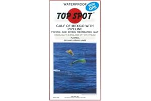 Topspot Fishing Map from West Coast Florida Offshore Homosassa to Everglades City