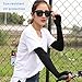 King Honor Sports Arm Sleeves Unisex Sun Block UV Protection Cooling Arm Sleeve Hands Arm Cover Long Arm Sleeve Glove,Arm Warmer for all Outdoor Activities Skin Protection 1 Pair