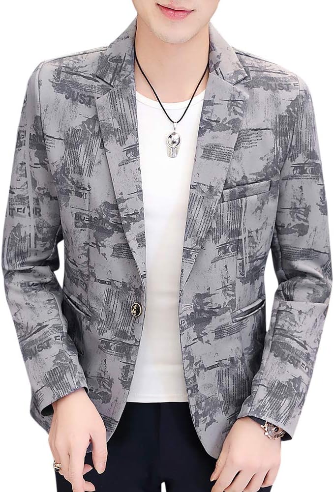Amazon Yunclos テーラードジャケット メンズ 柄 カジュアル 黒 春 夏 コート ジャケット 通販