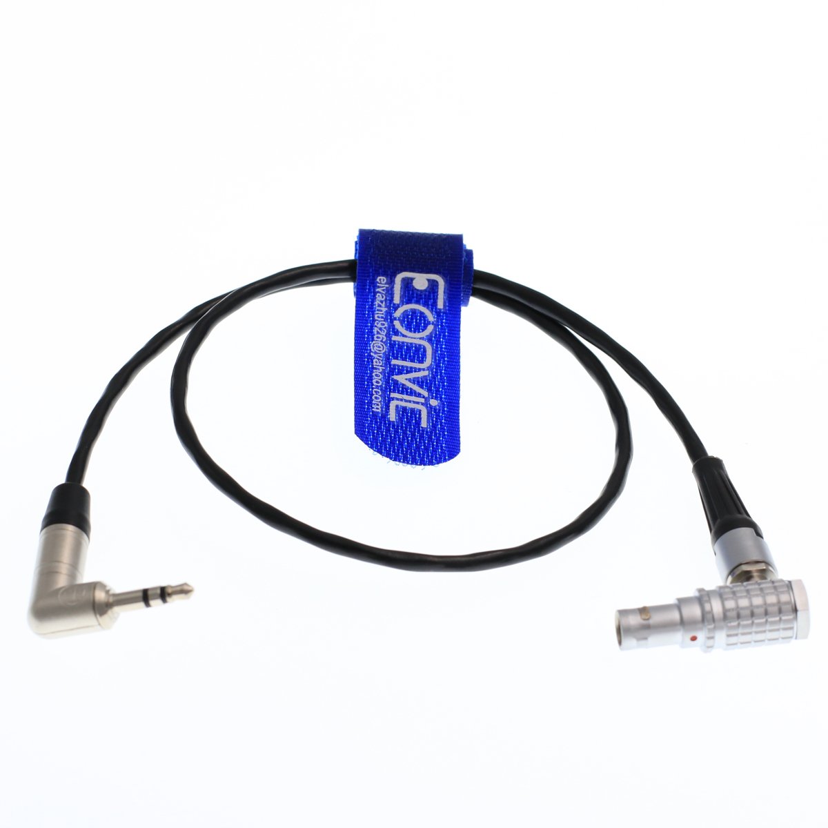 Eonvic Neutrik 3.5mm Mini-TRS Jack to 5pin Tentacle Sync Timecode to The Alexa Cable (Right Angle 5pin to 3.5mm)