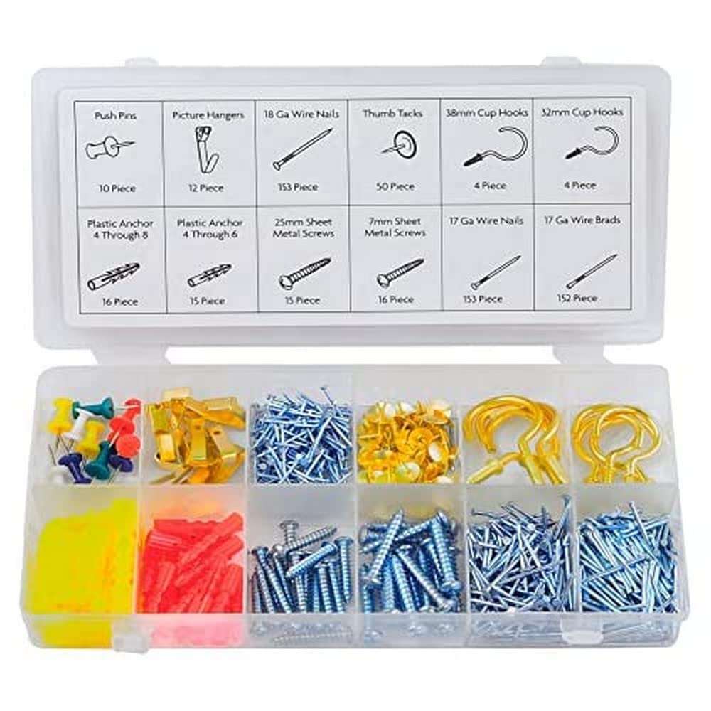 Rolson 61289 600 pc Picture Hanging Assortment