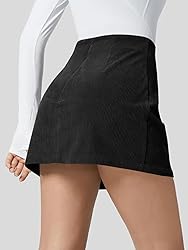 Wenrine Womens Mini Skirt High Waisted Basic Casual