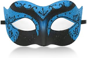 RALLEYFUN Masquerade Mask for Men Women Couple Venetian Mask for Halloween Mardi Gras Costume Party Ball