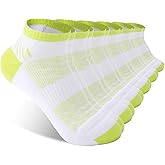 BAMBOO COOL Womens Ankle Socks Bamboo Viscose Athletic Moisture-Wicking Low Cut Running Socks Cushioned Anti-Blister