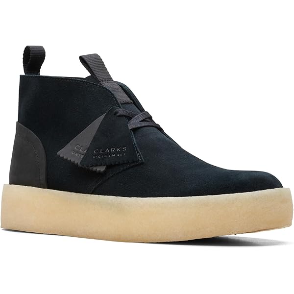 Amazon.com: Clarks Men's Desert Cup Chukka Boots, Black Suede, 10