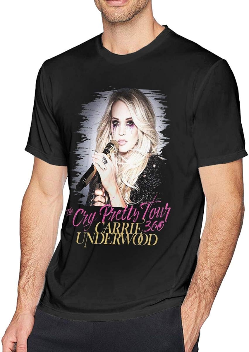 Amazon.com: NOT Cry Pretty Tour 360 Carrie Underwood Man Tee Black
