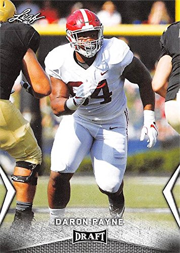 Daron Payne Football Card Alabama Crimson Tide Washington