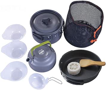 Kit de utensilios de cocina para acampar , Juego de utensilios de