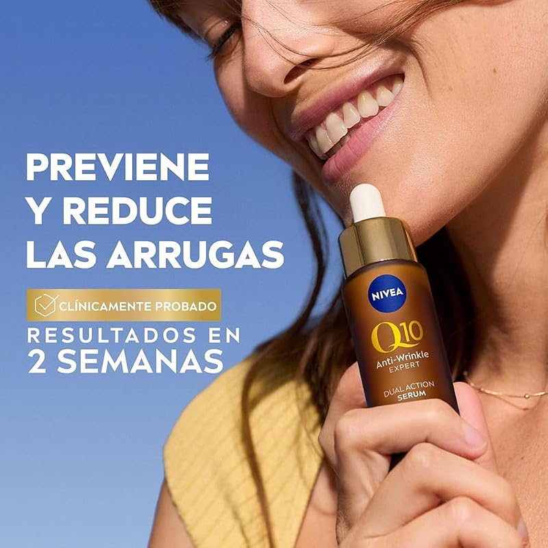 Q10 sérum Doble Acc 30 ml pour tous types de peau, avec format pratique, peau douce et soignée