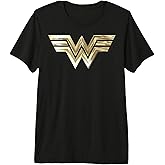 DC Comics Wonder Woman 1984 Gold Logo Premium Tri-Blend T-Shirt