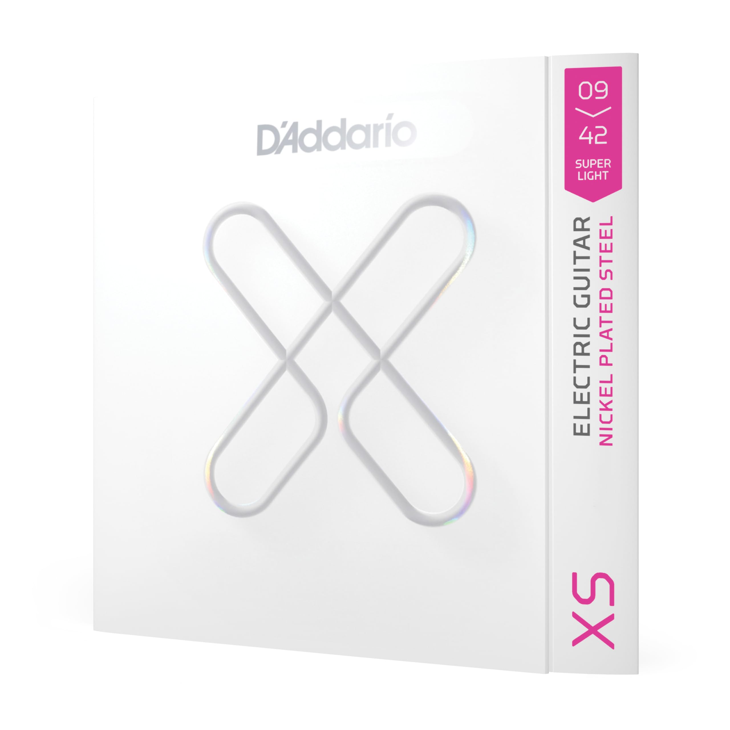 D'Addario Guitar Strings - XS Coated Electric Guitar Strings - Extended Lifespan for 6 String Guitars - XSE0942 - Super Light, 9-42 - 1 Set
